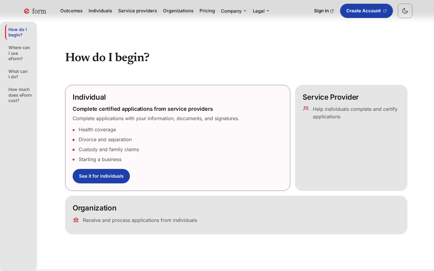 eForm, desktop view 2