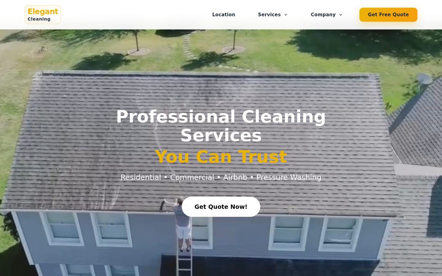 Elegant Exterior Cleaning, desktop view 1