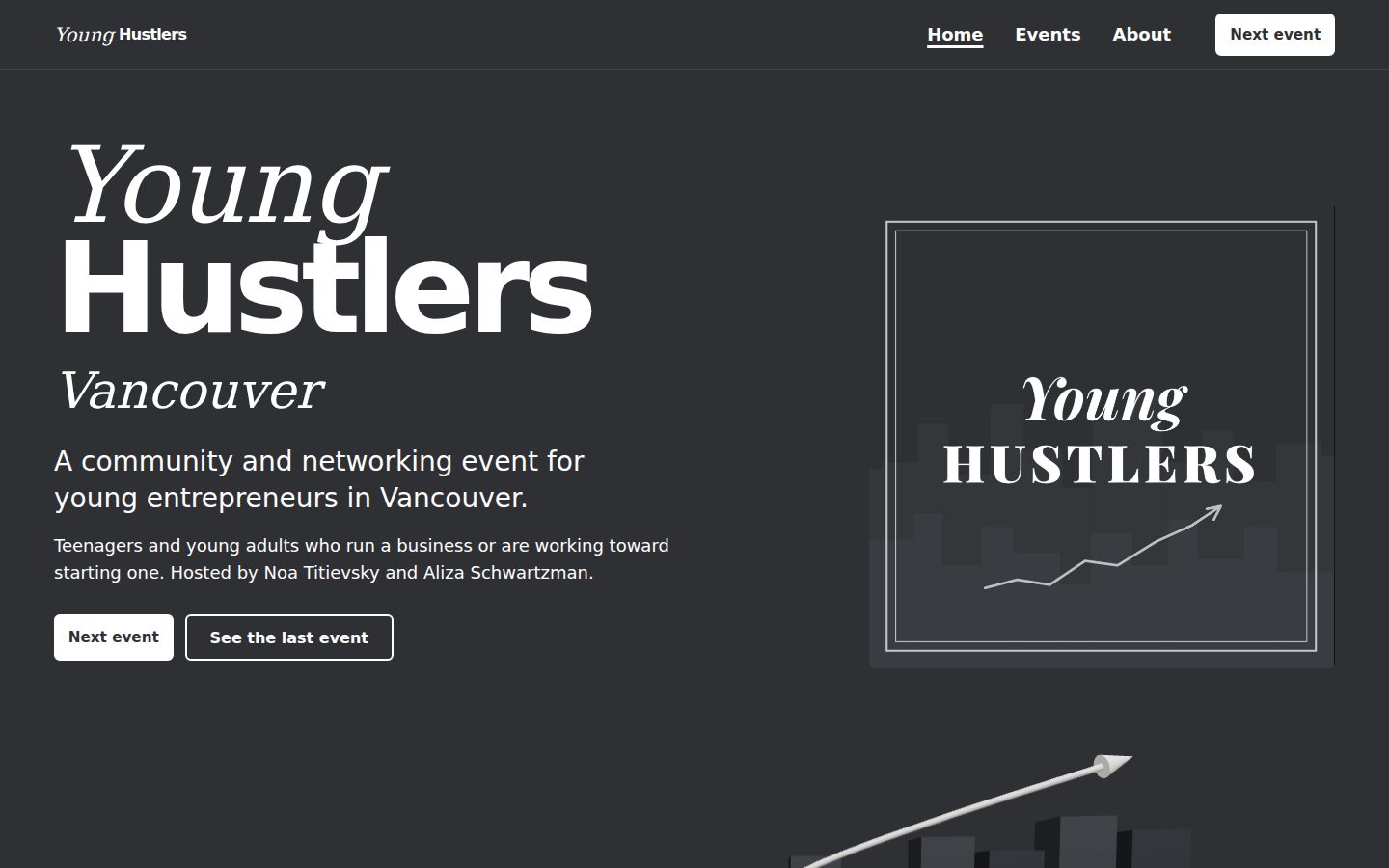 Young Hustlers Vancouver, desktop view 1